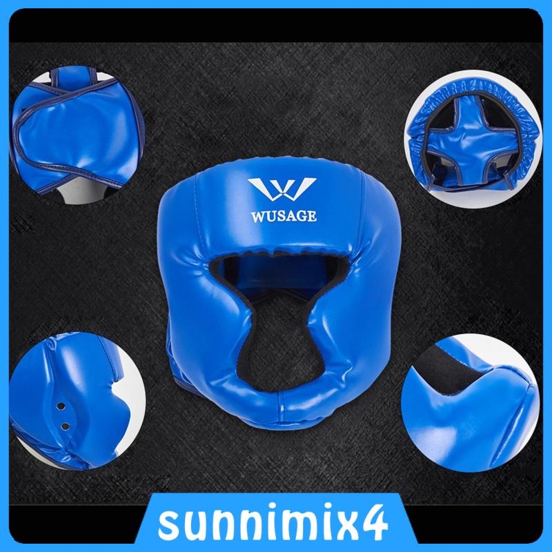 Pu Mũ Đội Đầu Bảo Vệ Khi Tập sanda muay thai Dành Cho Người Lớn Và Trẻ Em