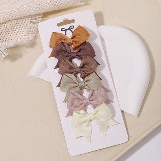 Set 6 Kẹp Tóc Nơ Dễ Thương Cho Bé Gái