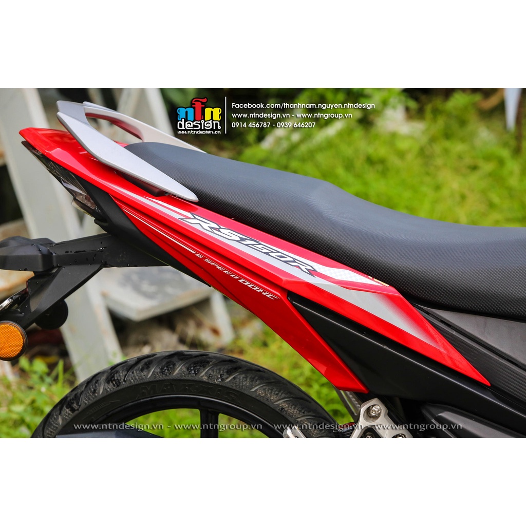 Tem rời Winner V1 mẫu caro trắng bạc dán xe đỏ siêu hot 2023