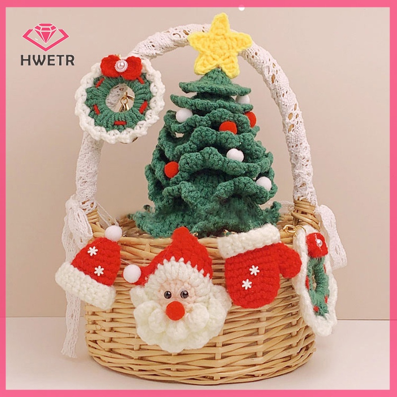 Móc Khóa Hình Ông Già Noel Đan Len Dễ Thương Mới