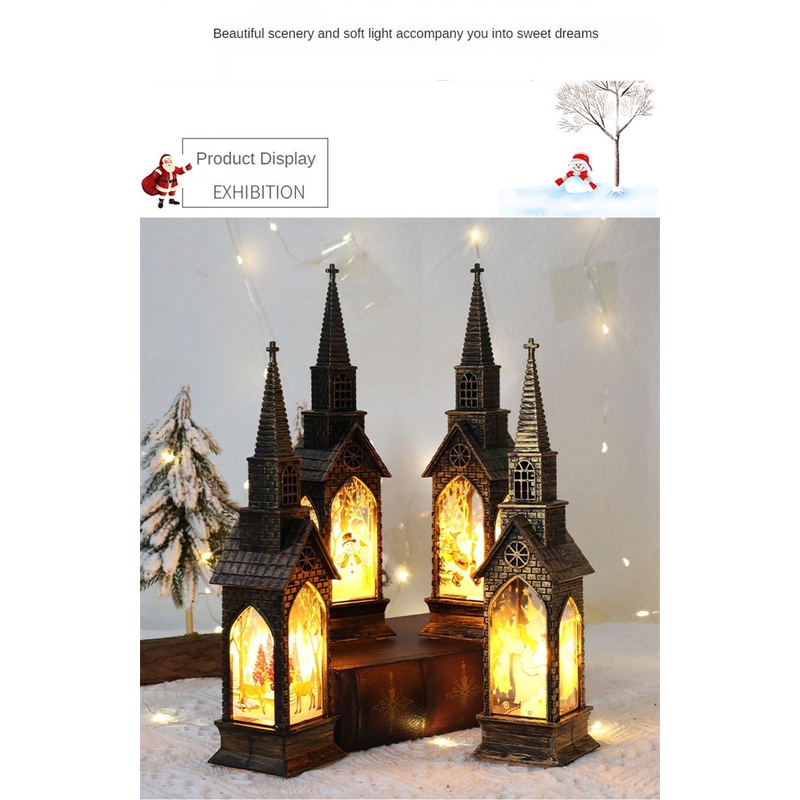 Đèn Ngủ Giáng Sinh Chủ đề Giáng Sinh Phim Hoạt Hình Dễ Thương Ông Già Noel Đèn Nến điện Tử Trang Trí Máy Tính để Bàn Đọc Sách đêm đi Kèm Đồ Trang Trí Nhà Ngủ Quà Tặng Ngày Lễ