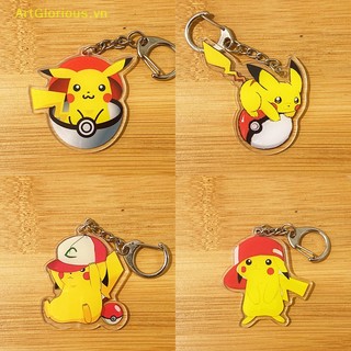 Móc Khóa acrylic Hình pokemon pikachu / Vịt Đáng Yêu