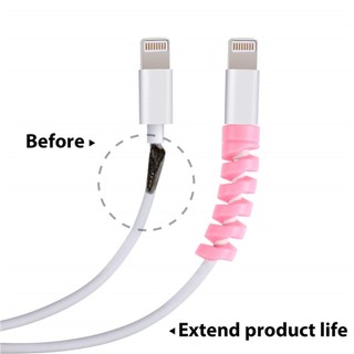 1 Cuộn Dây Silicon Quấn Bảo Vệ Cáp Sạc usb android