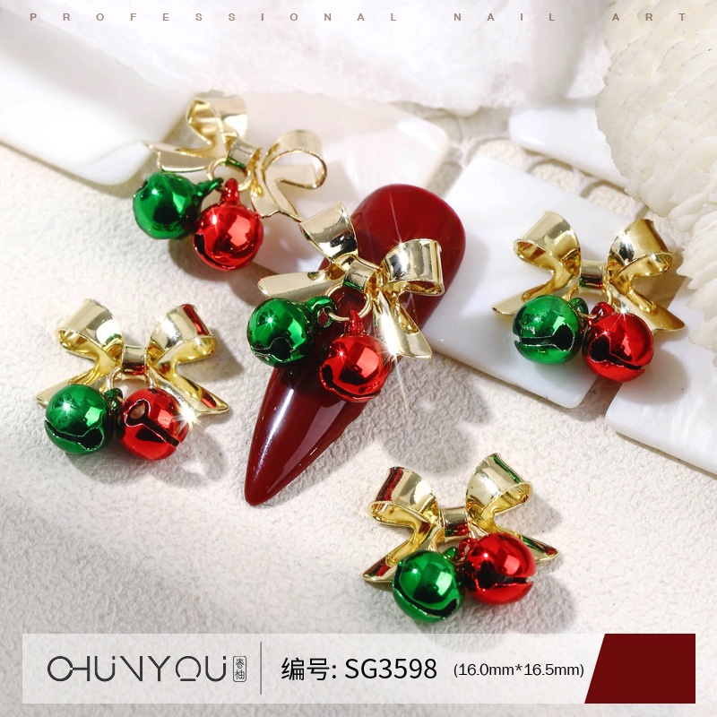 Charm Chuông Noel | Giáng Sinh 2024 | Trang Trí Móng Tay