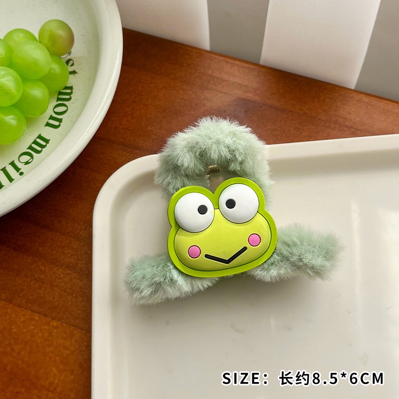 Kẹp Tóc Lông Xù Kiểu Hoạt Hình Đáng Yêu Cho Bé Gái Mùa Thu Đông 2023