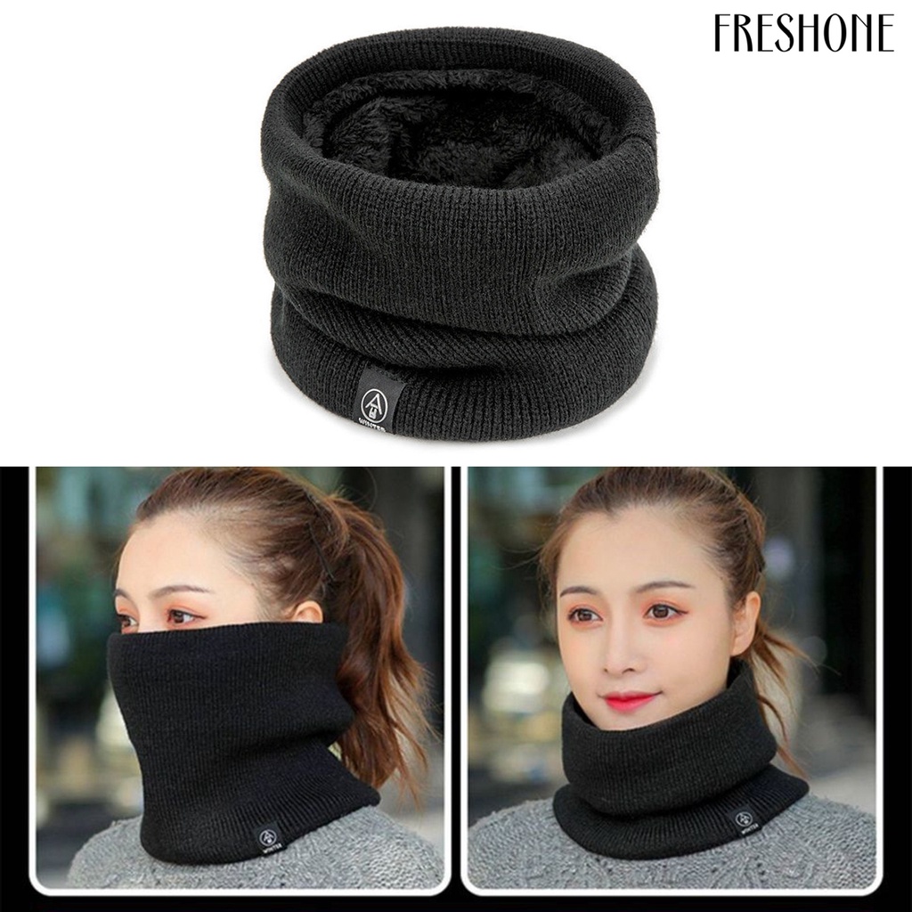 Khăn Quấn Cổ Bằng Vải Lông Dày Mềm Mại Co Giãn Giữ Ấm Chống Gió Chống Lạnh Màu Sắc Dành Cho Trượt Tuyết Ngoài Trời