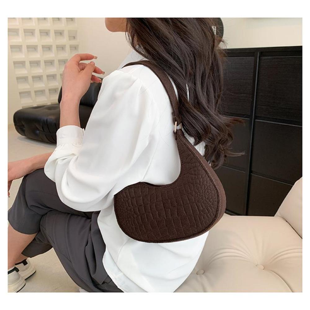 Thời Trang Túi Xách Đeo Vai Họa Tiết Vân Đá Phong Cách Hàn Quốc Cho Nữ