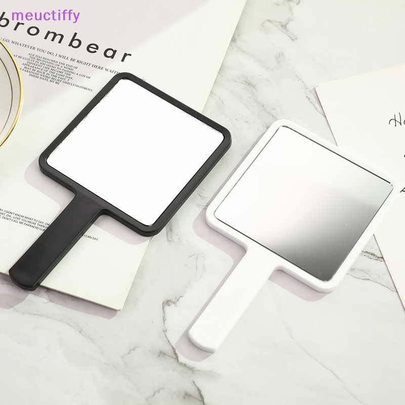 Gương Trang Điểm Cầm Tay Hình Vuông Có Tay Cầm Tiện Lợi