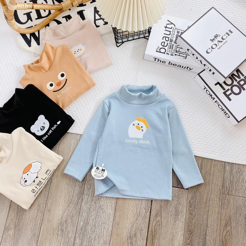 Áo dài tay zip lông giữ nhiệt họa tiết cho bé trai, bé gái size 6-16kg