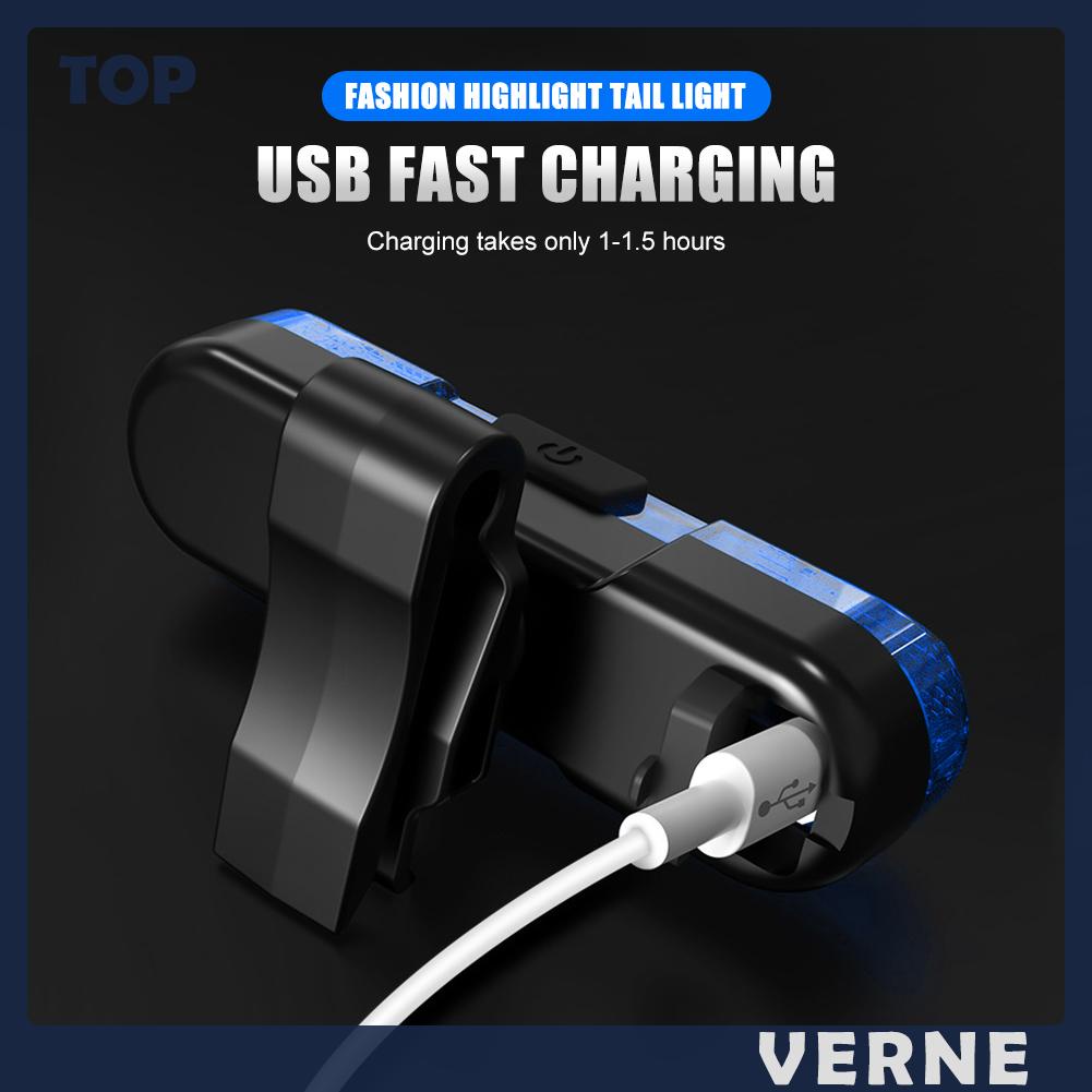 Đèn led Gắn Yên Sau Xe Đạp Sạc usb Chống Nước