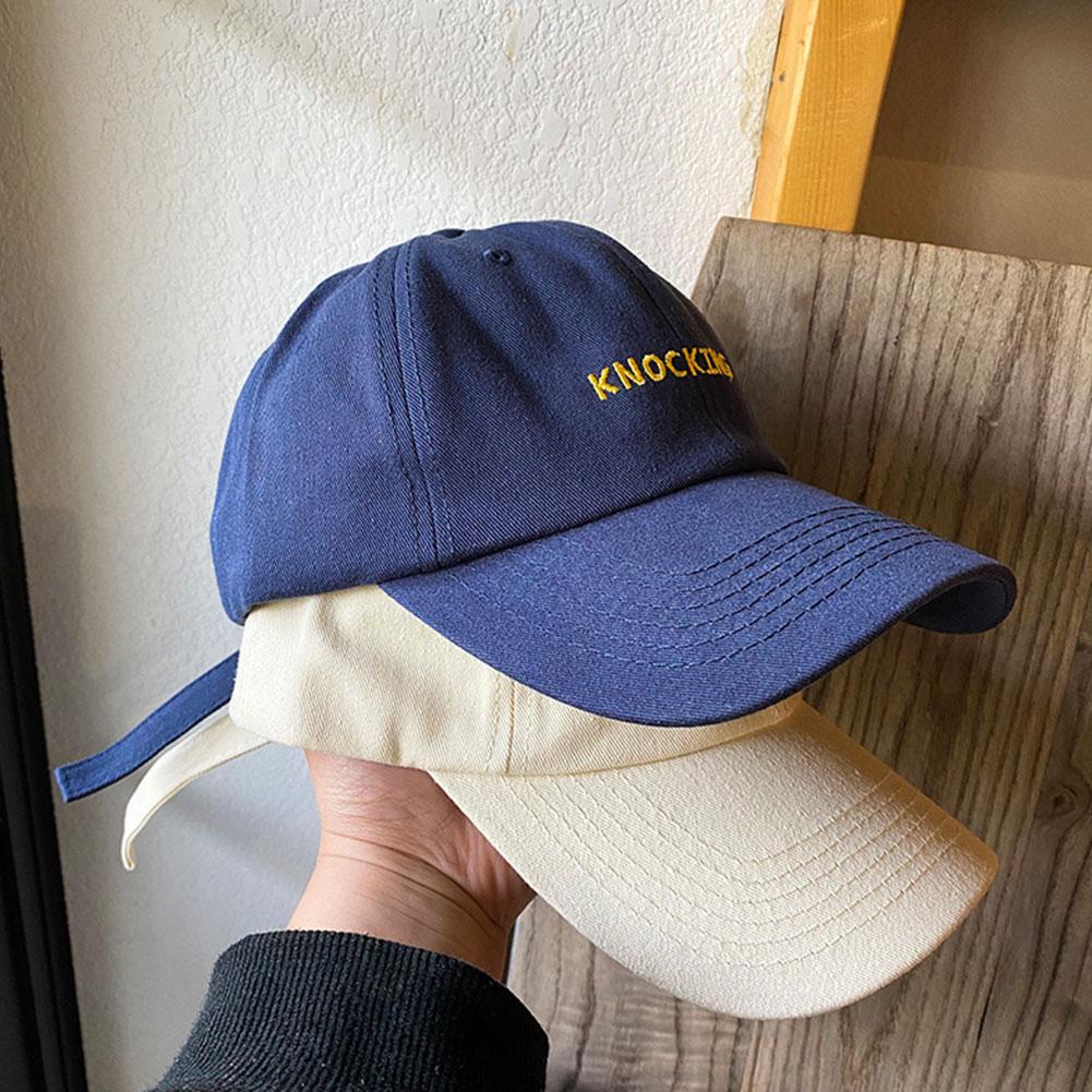 Mũ Lưỡi Trai Màu Trơn Thêu Chữ Thời Trang Hàn Quốc b5t2