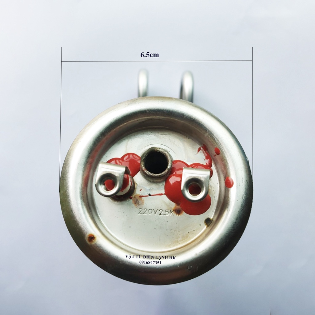 Sợi đốt bình nóng lạnh Rossi cong chữ L 15 lít - Thanh đốt bình nóng Rosi Thanh đun bnl Rossi hàng Xịn