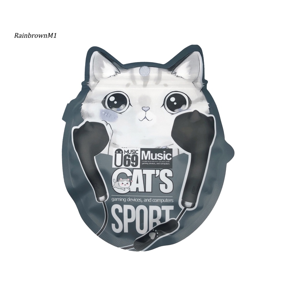 Tai Nghe hifi Hình Mèo Kawaii Có Dây Cách Âm 3.5mm