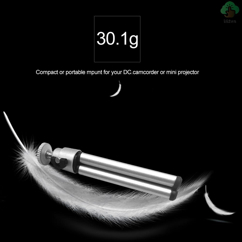 Giá Đỡ Ba Chân mini Linh Hoạt Bằng Hợp Kim Nhôm Màu Bạc Cho Máy Chiếu