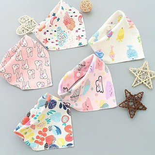 Combo 10 yếm tam giác cotton quàng cổ cho bé Yếm bé trai bé gái Đồ sơ sinh