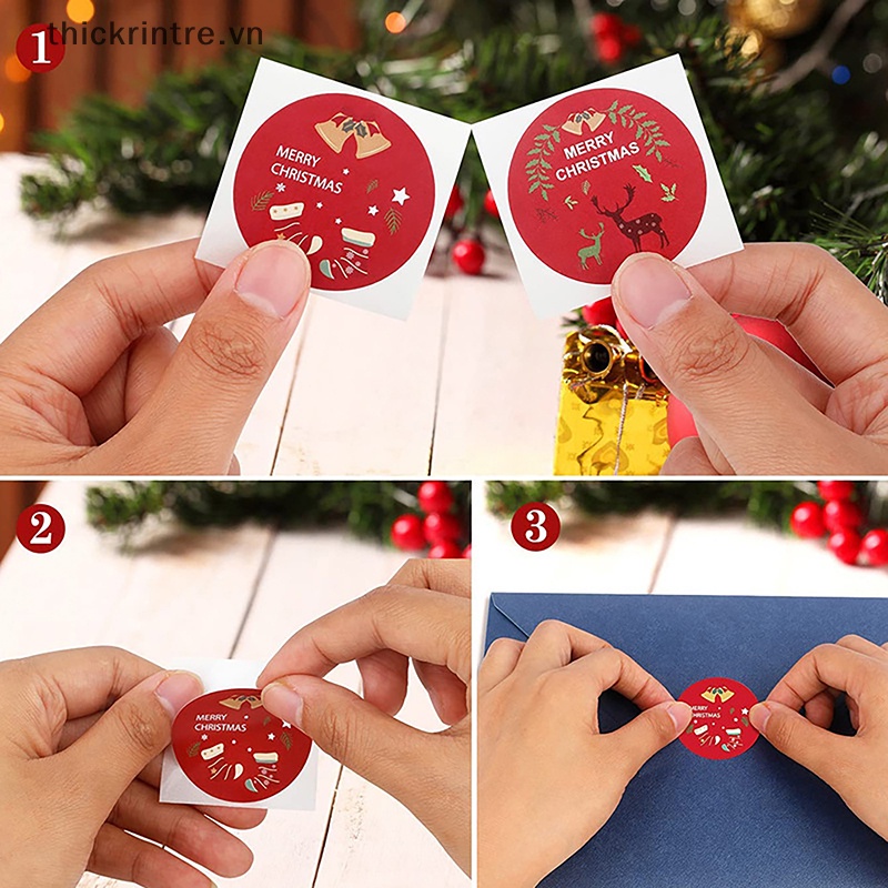 Nhãn Dán mini Trang Trí Sổ Lưu Niệm Giáng Sinh diy Cho Bé vn