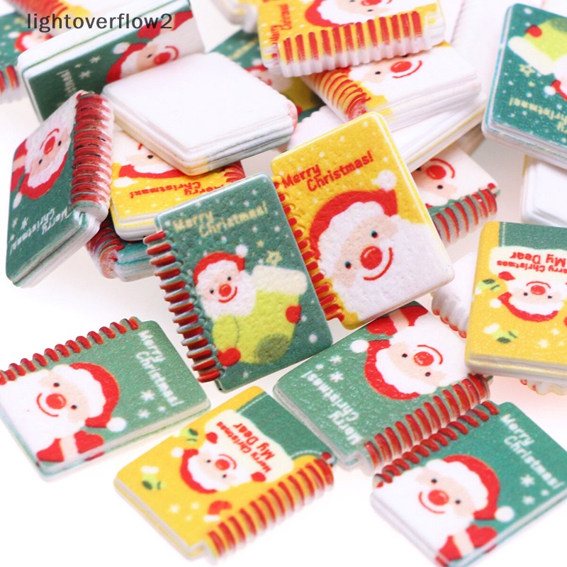 Set 4 Mô Hình Vớ Giáng Sinh mini Bằng Nhựa resin diy Trang Trí Nhà Búp Bê