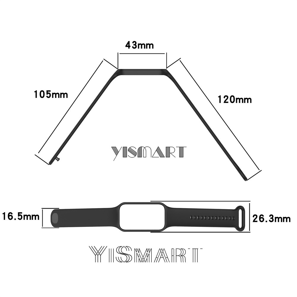 Silicone Dây Đeo Thay Thế Bằng Silicon Cho redmi band 2 xiaomi mi band 8 active