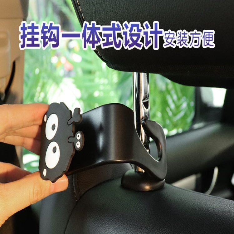 Bộ 2 Móc Treo Đồ Đa Năng Họa Tiết Hoạt Hình Gắn Sau Ghế Xe Hơi