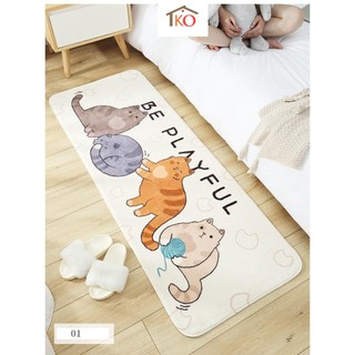 Thảm trải sàn lối đi hình thú cute ngộ nghĩnh kích thước 60x160cm và 40x120 cm