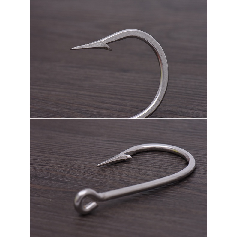 Leo Set 2 Lưỡi Câu Cá Bằng Thép Không Gỉ