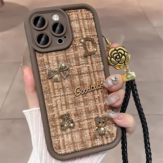 Sang Trọng Ốp Điện Thoại Silicon Chống Sốc Hình Gấu Cho iphone15 14 13 12 11 pro max xs max xr xs 7 8 plus