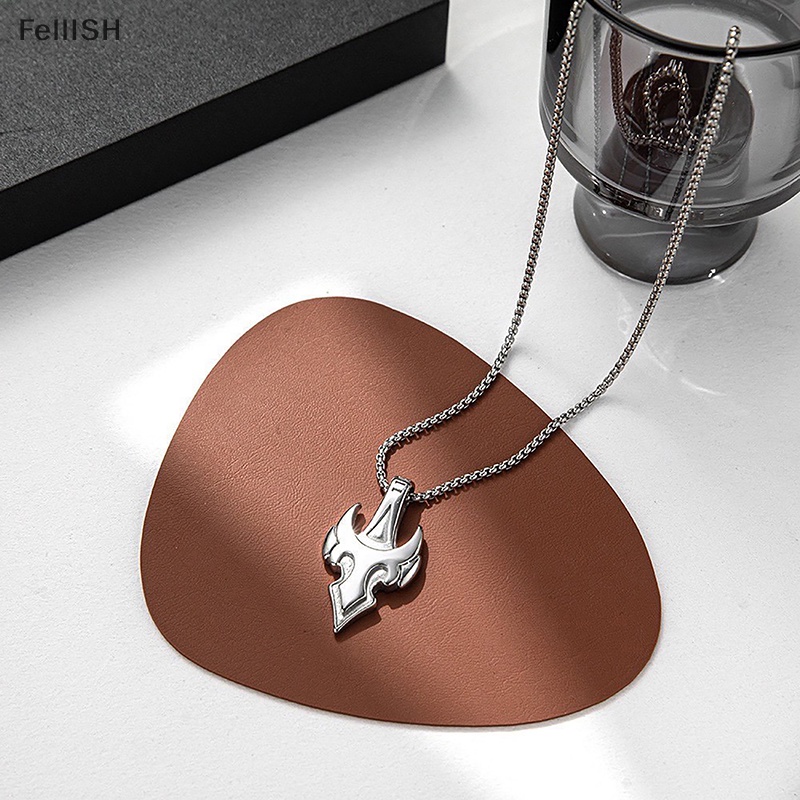 Vòng cổ Hợp Kim Mặt Hình Ngọn Lửa Phát Sáng Phong Cách hip hop Cho Nam 439br