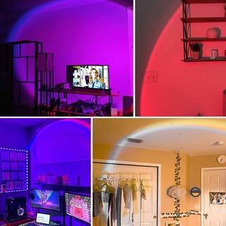 USB Colours Sunset Light Projection Romantic Sunset Lamp Led Night Light