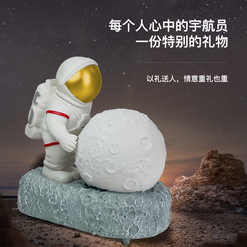 Loa bluetooth Di Động Ánh Sáng Ban Đêm Hình Phi Hành Gia Kku22