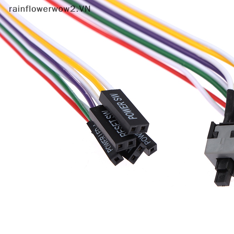 Atx pc Dây Cáp Nguồn on / off / reset Công Tắc Đèn led