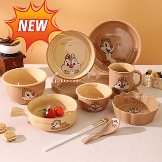 Tô sứ ăn salad / rau củ / tô đĩa / muỗng / salad họa tiết hoạt hình disney graby2023