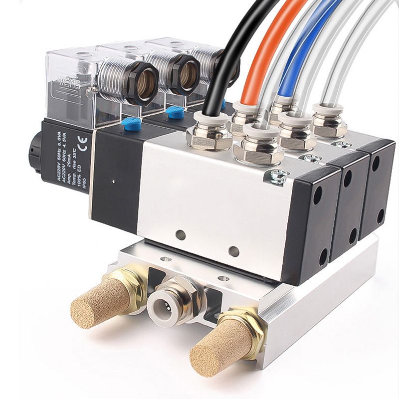 Bộ giảm thanh bằng khí nén bằng đồng bộ giảm thanh Đầu phẳng đầu dài BSL-01 thanh cái Van điện từ gi