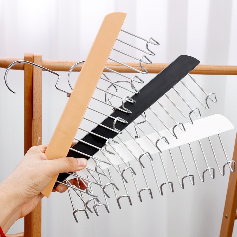 Móc Treo Cà Vạt / Đồ Lót 8 Móc Bằng Gỗ Đa Năng Tiện Dụng Cho Gia Đình