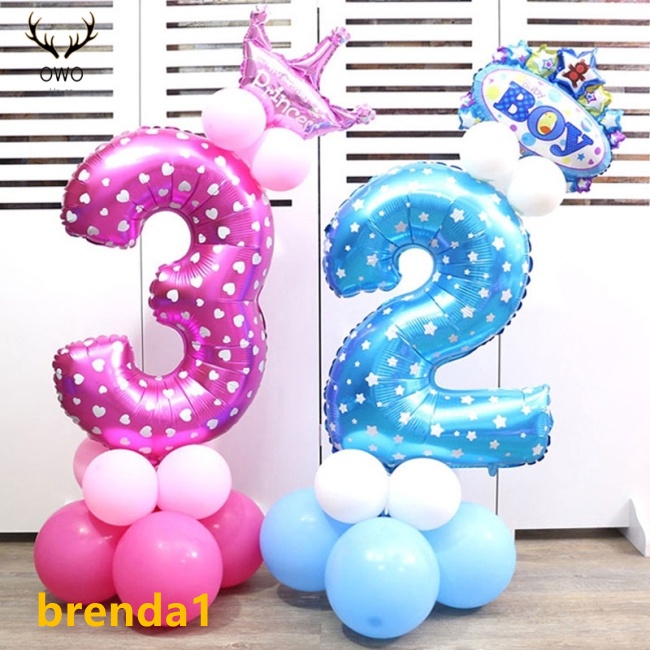 1 Bong Bóng Nhôm Hình Chữ Số 32inch Trang Trí Tiệc