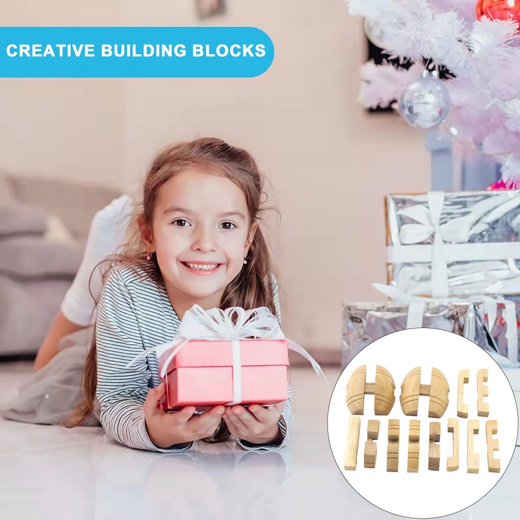 Đồ chơi trẻ em Xếp Hình 3d Bằng Gỗ Phong Cách Trung Quốc