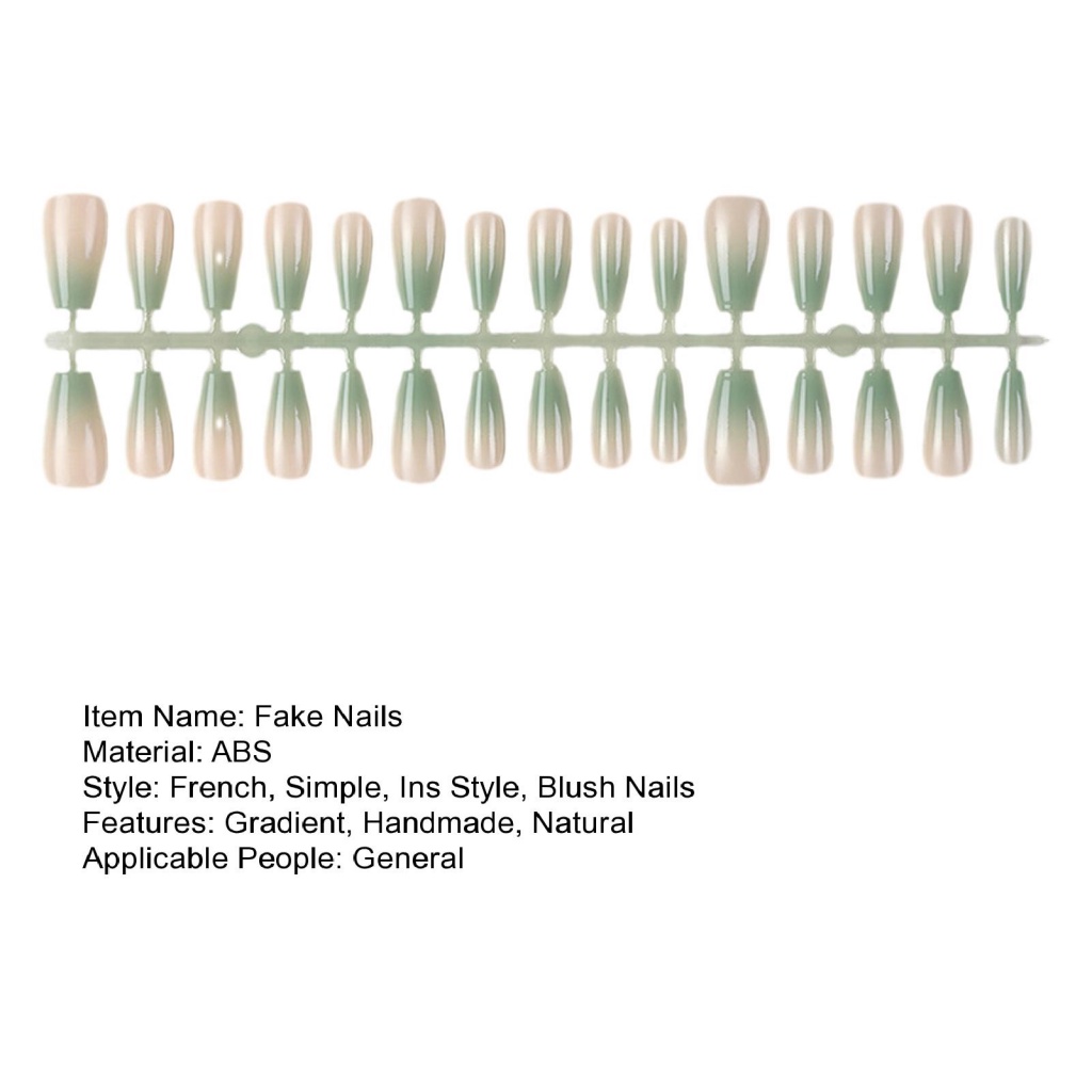 Móng Tay Giả Dạng Phẳng Màu gradient Tự Nhiên Phù Hợp Với Mọi Loại Móng Cong Lý Tưởng Cho Người Mua Hàng Đông Nam