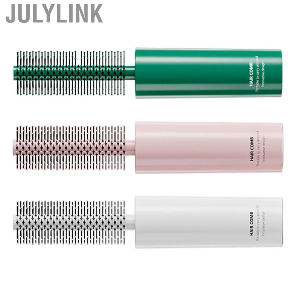 Julylink Hair Comb  Multi Purpose Retractable Portable Curling Roll Brush for Home