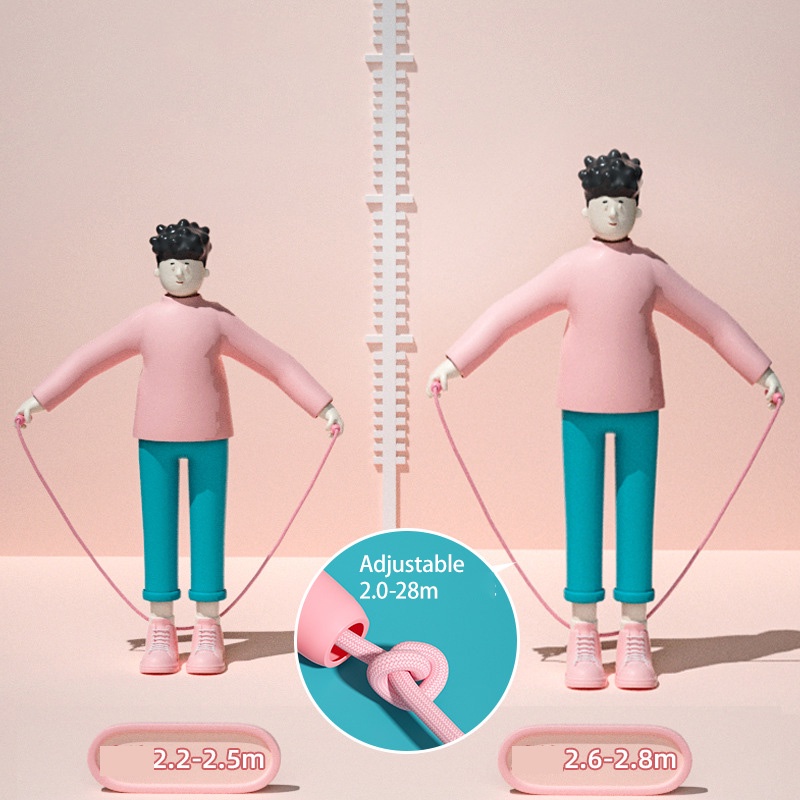 Youyou Dây Nhảy Trượt Tuyết Thắt Nút Bền Bỉ Hoạt Hình Có Thể Điều Chỉnh Độ Dài Dành Cho Trẻ Em Và Người Mới Bắt Đầu