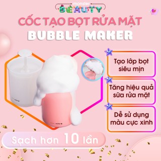 Cốc tạo bọt sữa rửa mặt bubble maker - tạo bọt siêu mịn giúp rửa mặt sạch hơn - monster beauty