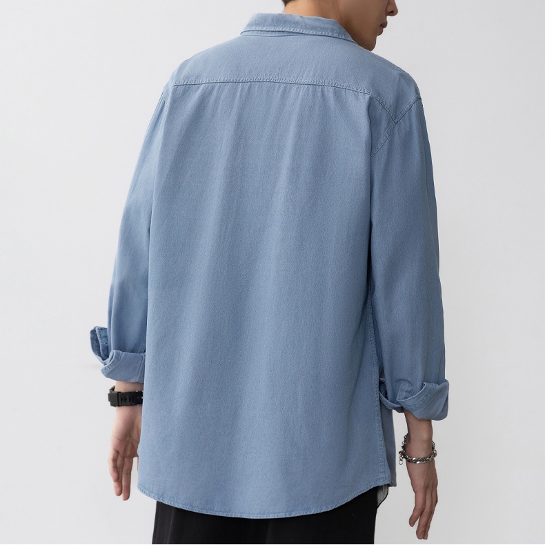 Áo Sơ Mi denim Dài Tay Thời Trang Cho Nam