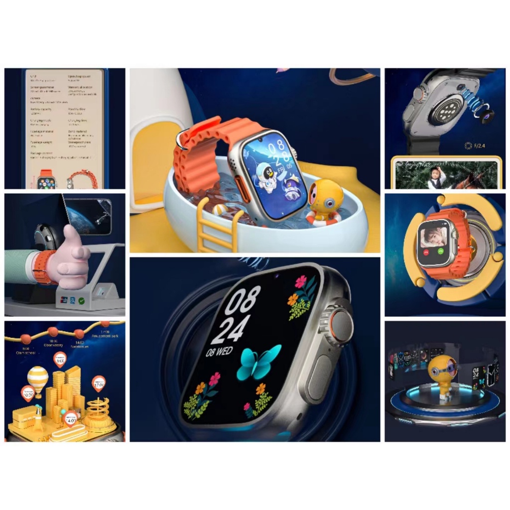 Đồng Hồ Thông Minh Kết Nối wifi 4g s8 ultra T800 i8 Áp dụng cho android 9.0 4g Hỗ trợ sạc không dây NFC