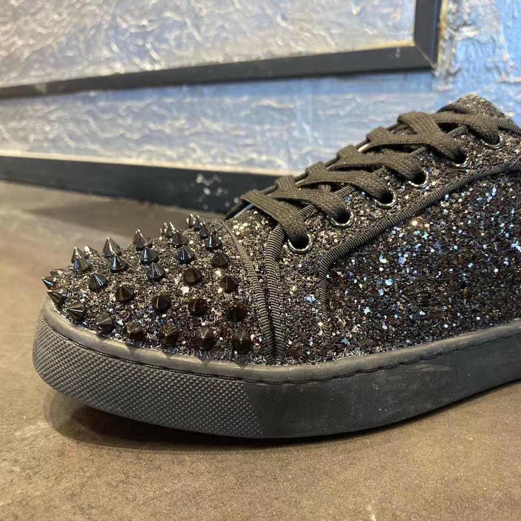 Giày Thể Thao Nam Cổ Thấp Gắn Đinh Tán Thời Trang Mùa Thu Phong Cách Mới 2023