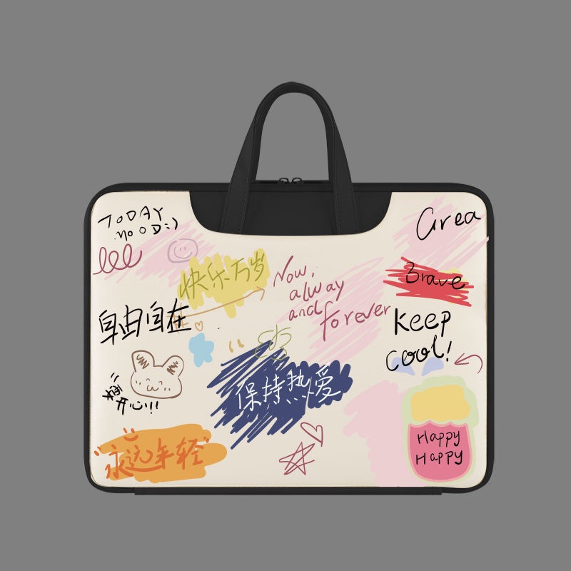 Dễ Thương Túi Đựng laptop Bằng Da pu Chống Nước Chống Sốc Họa Tiết Hoạt Hình Cho laptop 12 13.3 14.1 15 15.6 16.1inch