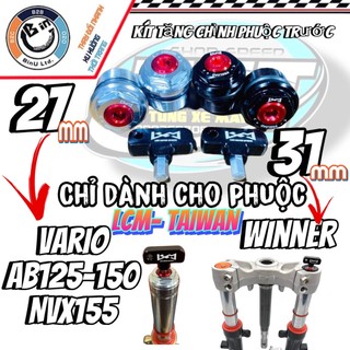 KIT LCM núm CNC tăng chỉnh nặng nhẹ phuột trước  size 27 - 31 mm