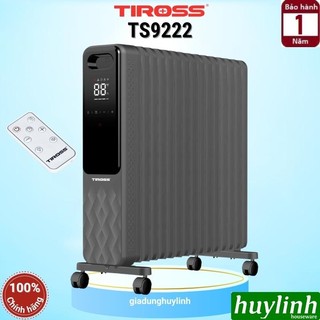 Máy sưởi dầu 15 thanh tiross ts9222 - 2800w - có remote