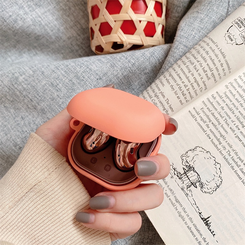 Bao Da Điện Thoại pc Cứng Màu Trơn Đơn Giản Cho Samsung Galaxy Buds FE / Buds Pro / Buds 2 / Buds2 Pro Ốp