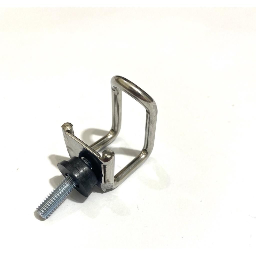 Móc u inox trắng treo đồ gắn baga xe máy như wave exciter winner sirius dream ab