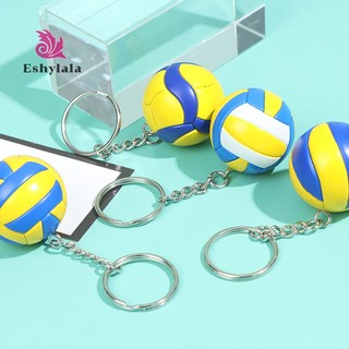Eshylala Bóng Chuyền pvc mini Gắn Móc Khóa Xe Hơi / Túi Xách [Mới]