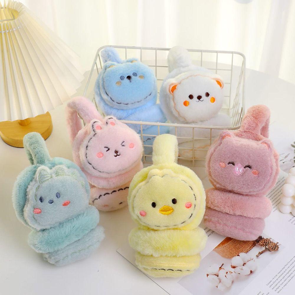 Chụp Tai Giữ Ấm Mùa Đông Hình Mèo Bông Mềm Dễ Thương topbeauty1