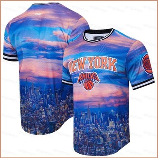 Áo Thun Bóng Rổ new york knicks cityscape plus size